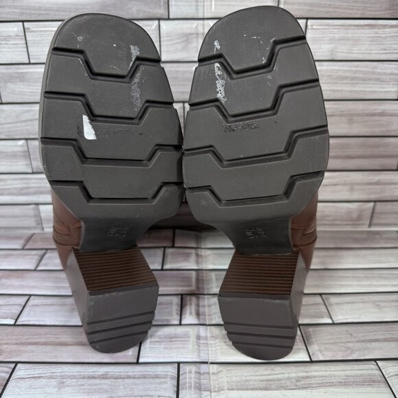 Naturalizer Women's Brown Leather Waterproof Wilde Bootie Shoe Size 10-NEW - Picture 6 of 7